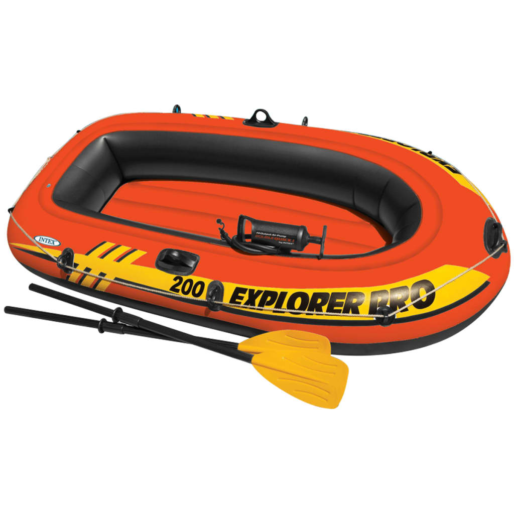 Intex Explorer Pro 200 piepūšamā laiva ar airiem un pumpi, 58357NP