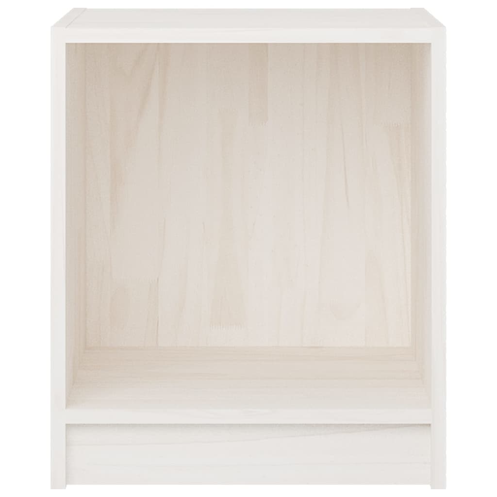 vidaXL naktsgaldiņi, 2 gab., balti, 35,5x33,5x41,5 cm, priedes koks