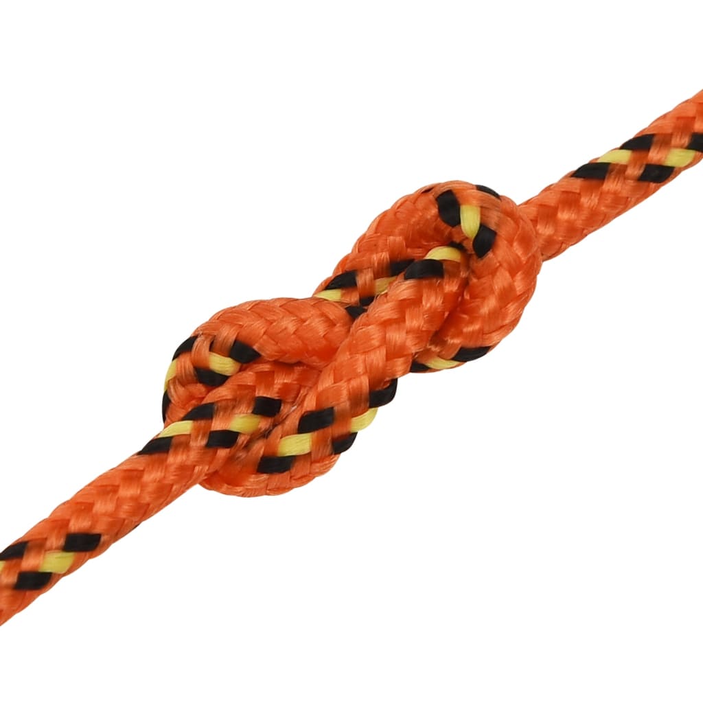 vidaXL laivu virve, oranža, 3 mm, 250 m, polipropilēns