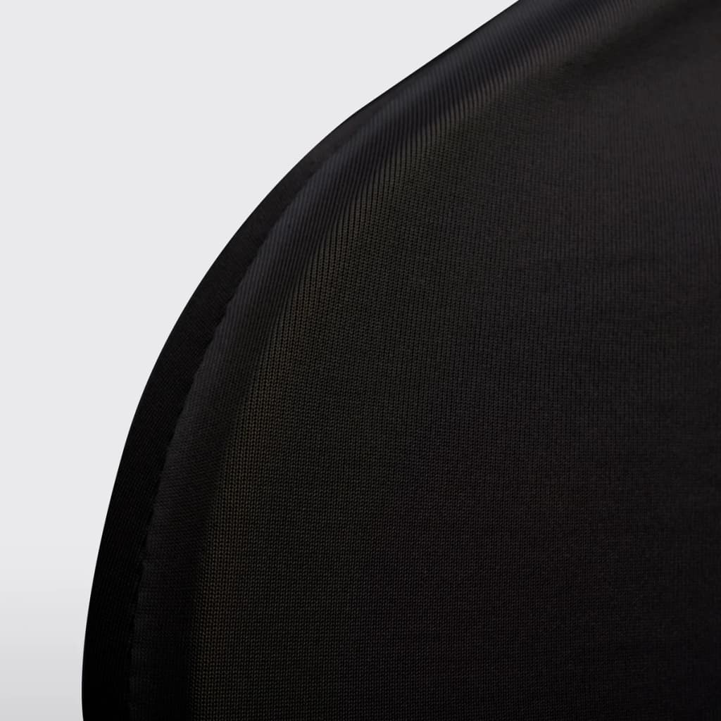 vidaXL krēslu pārvalki, 24 gab., melns elastīgs audums