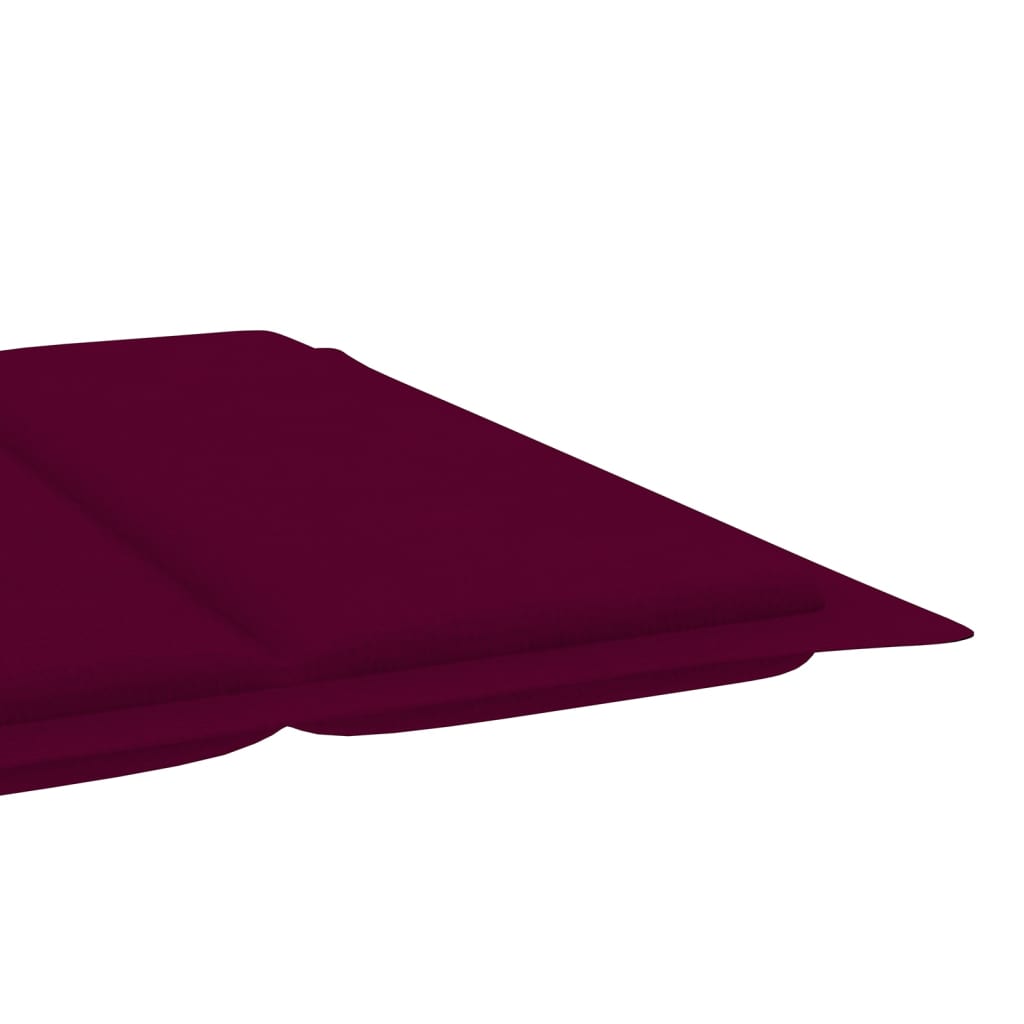 vidaXL dārza sauļošanās zvilnis ar matraci, akācijas masīvkoks