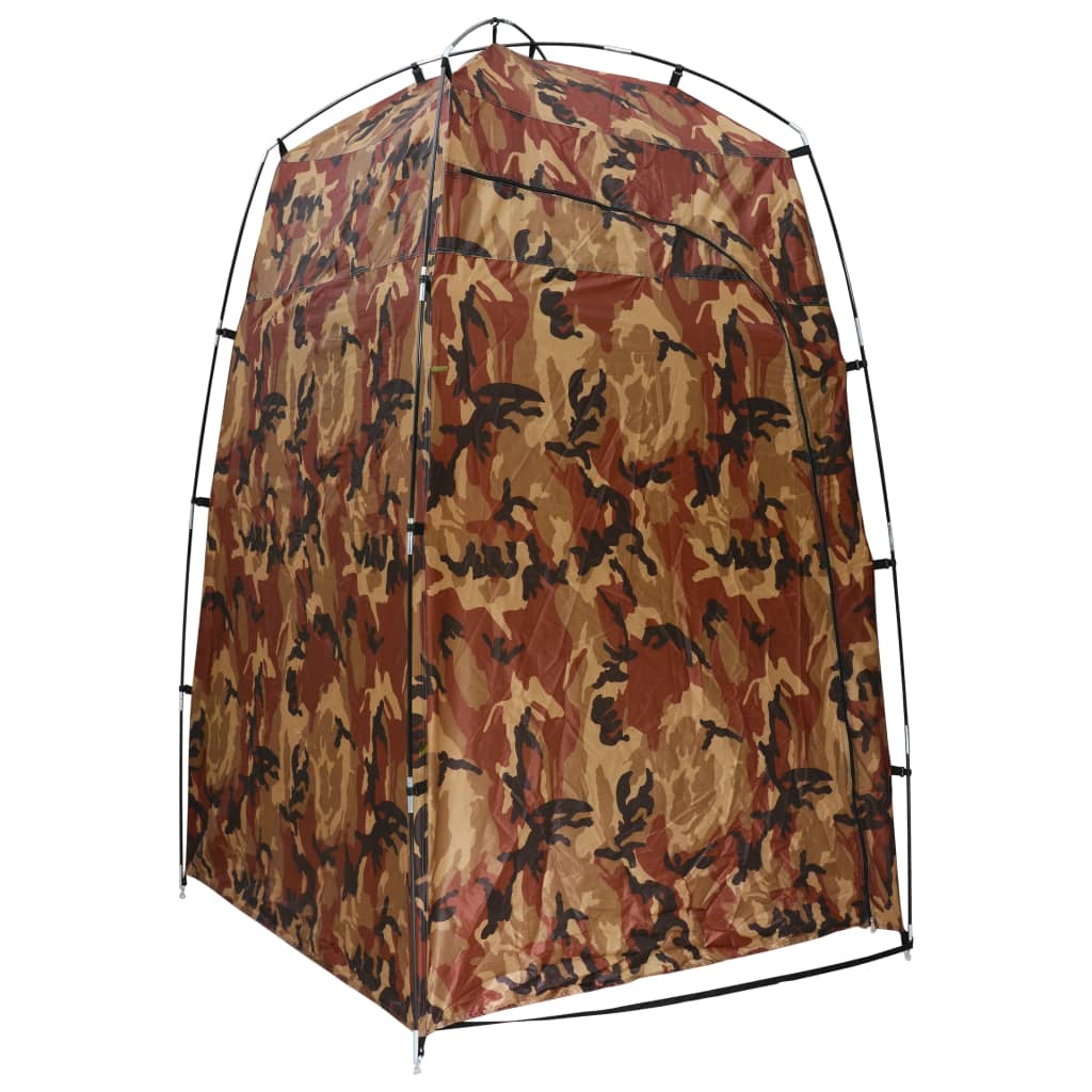 vidaXL dušas/tualetes/ģērbtuves telts, kamuflāžas krāsa