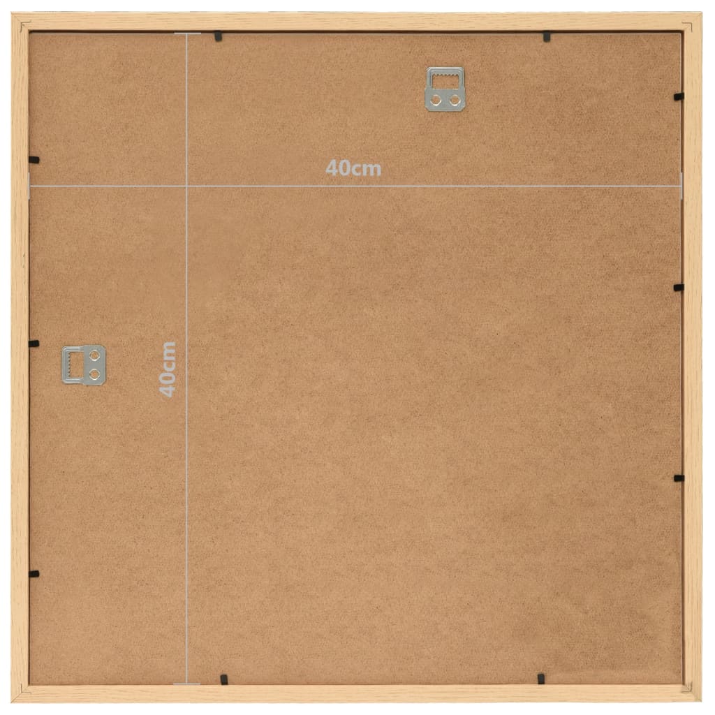 vidaXL foto rāmji, 5 gab., sienai vai galdam, gaiša ozolkoka, 40x40 cm