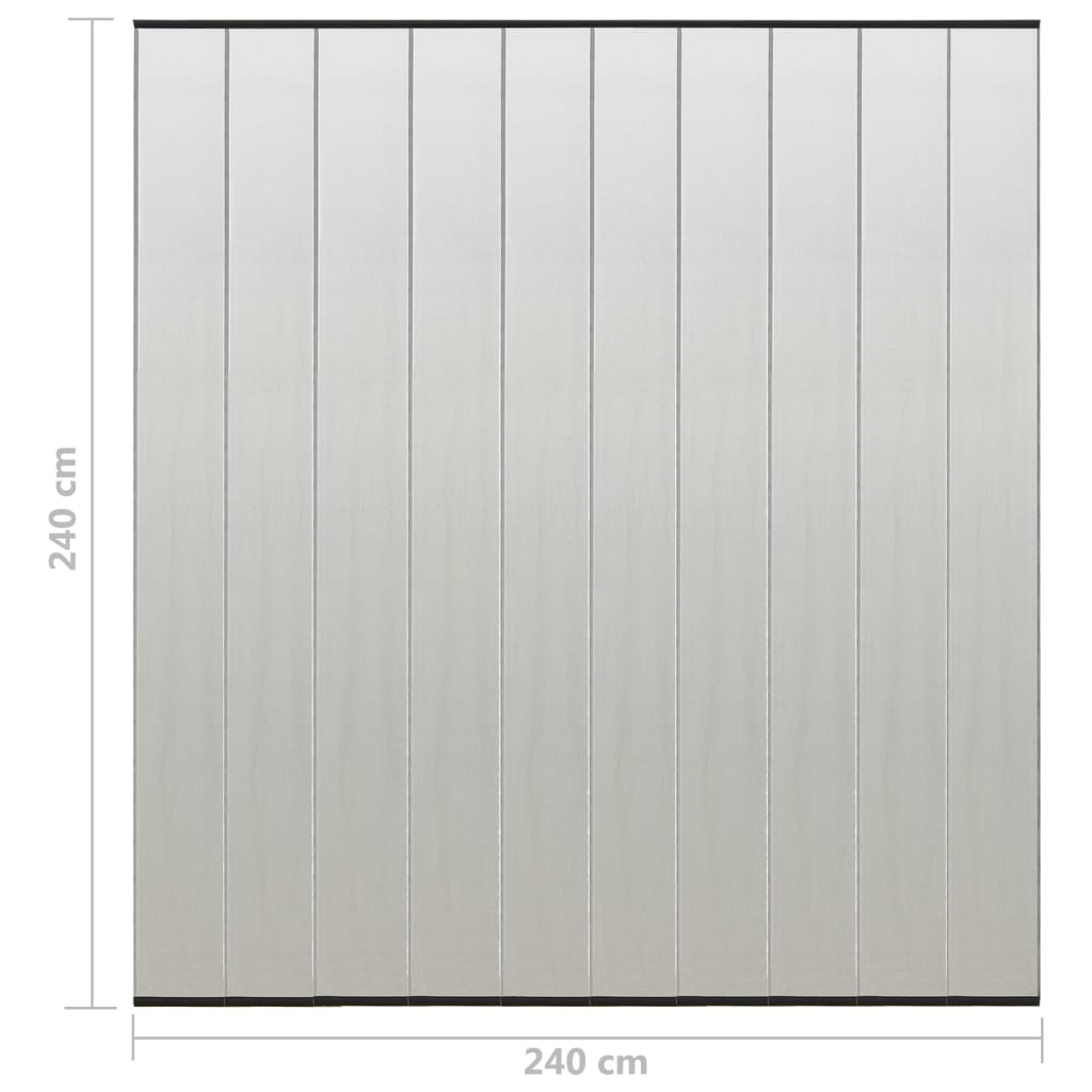 vidaXL kukaiņu siets durvīm, desmitdaļīgs, melns, 240x240 cm