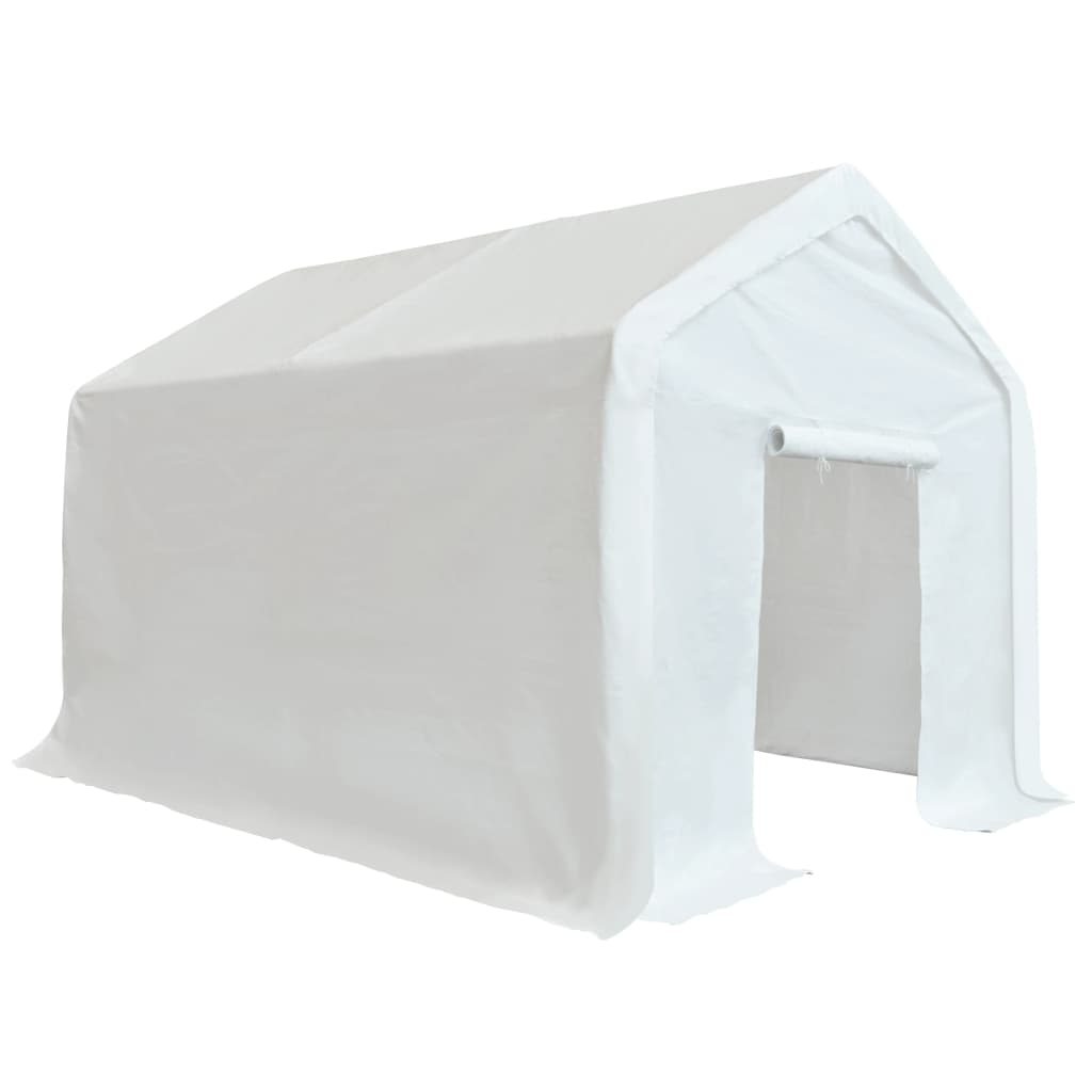 vidaXL telts mantu uzglabāšanai, 3x4 m, balts PE