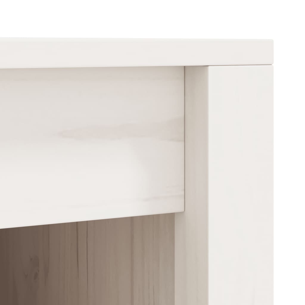 vidaXL āra virtuves skapītis, balts, 55x55x92 cm, priedes masīvkoks