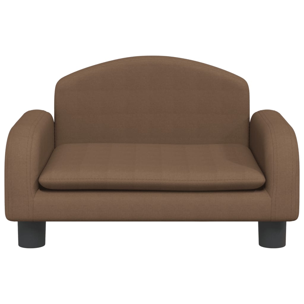 vidaXL bērnu dīvāns, brūns, 50x40x30 cm, audums