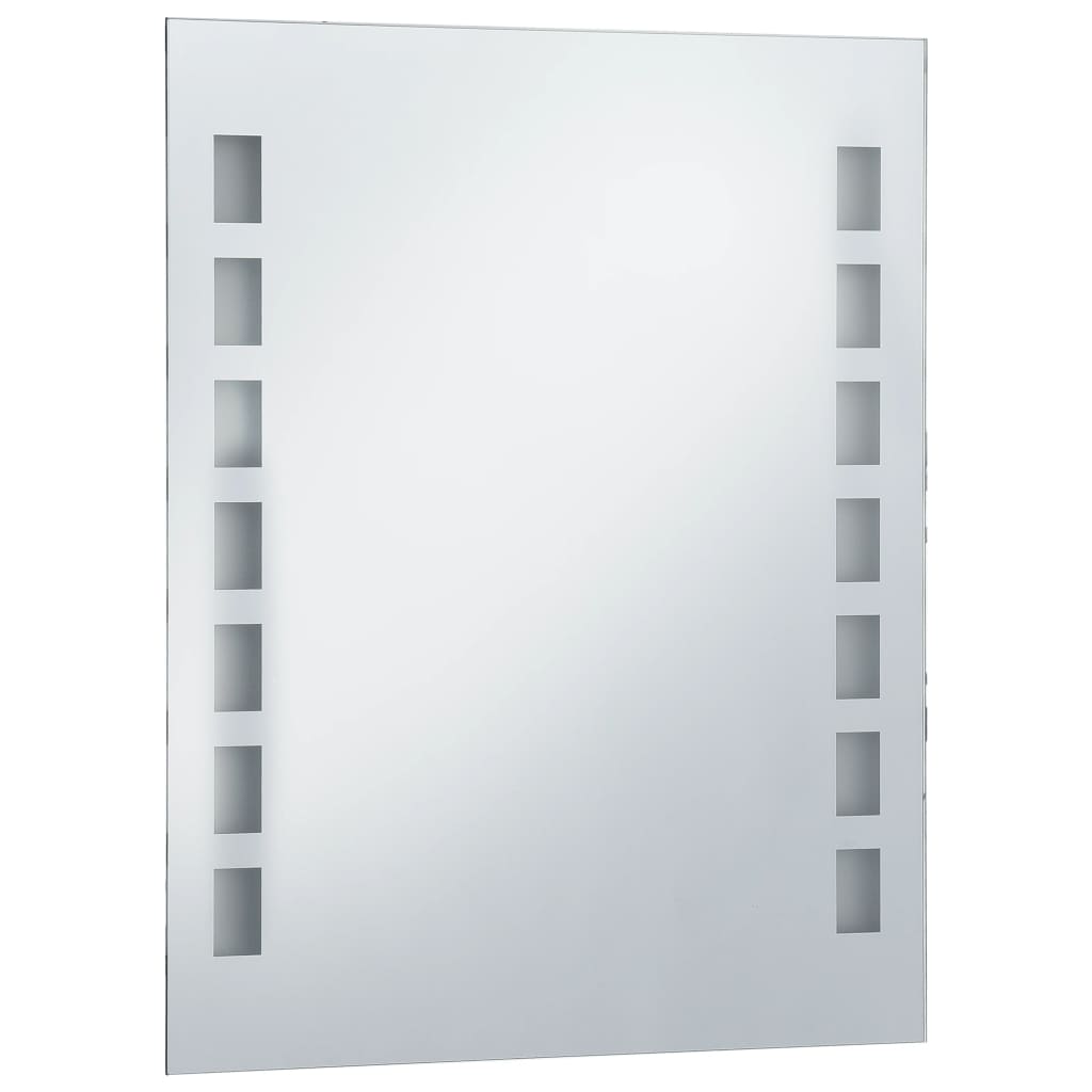 vidaXL vannasistabas sienas spogulis ar LED apgaismojumu, 50x60 cm