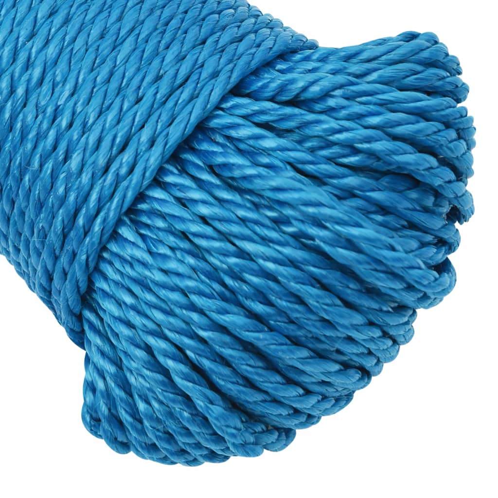vidaXL darba virve, zila, 3 mm, 25 m, polipropilēns