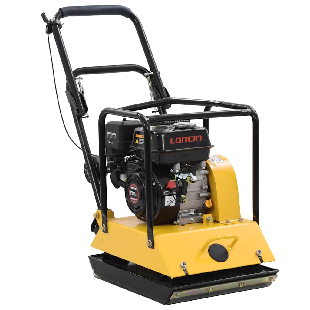 vidaXL vibroplate, 196 CC, 85 kg, 15,5 Kn