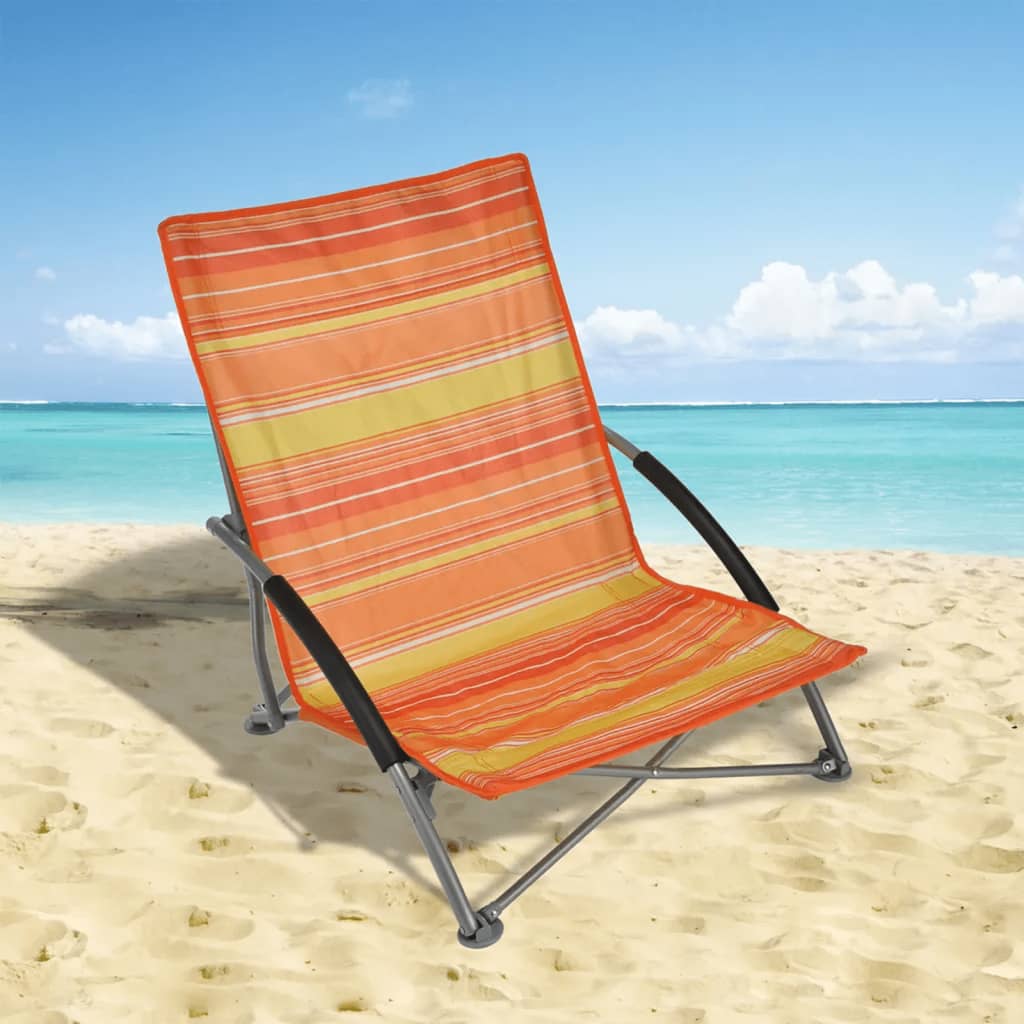 HI saliekams pludmales krēsls, 65x55x25/65 cm, oranžs