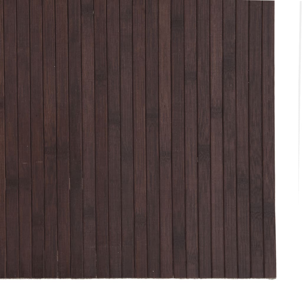 vidaXL paklājs, taisnstūra forma, tumši brūns, 80x200 cm, bambuss