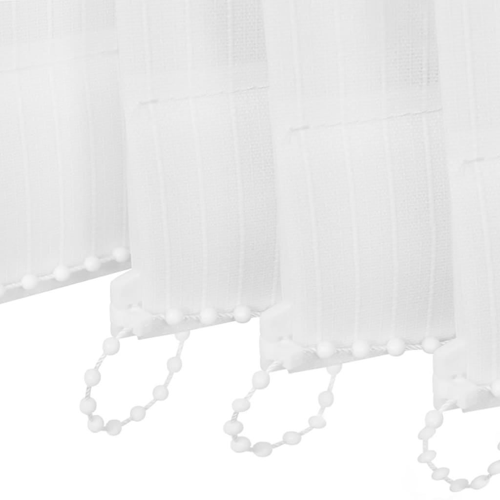 vidaXL vertikālās žalūzijas, 120x250 cm, balts audums
