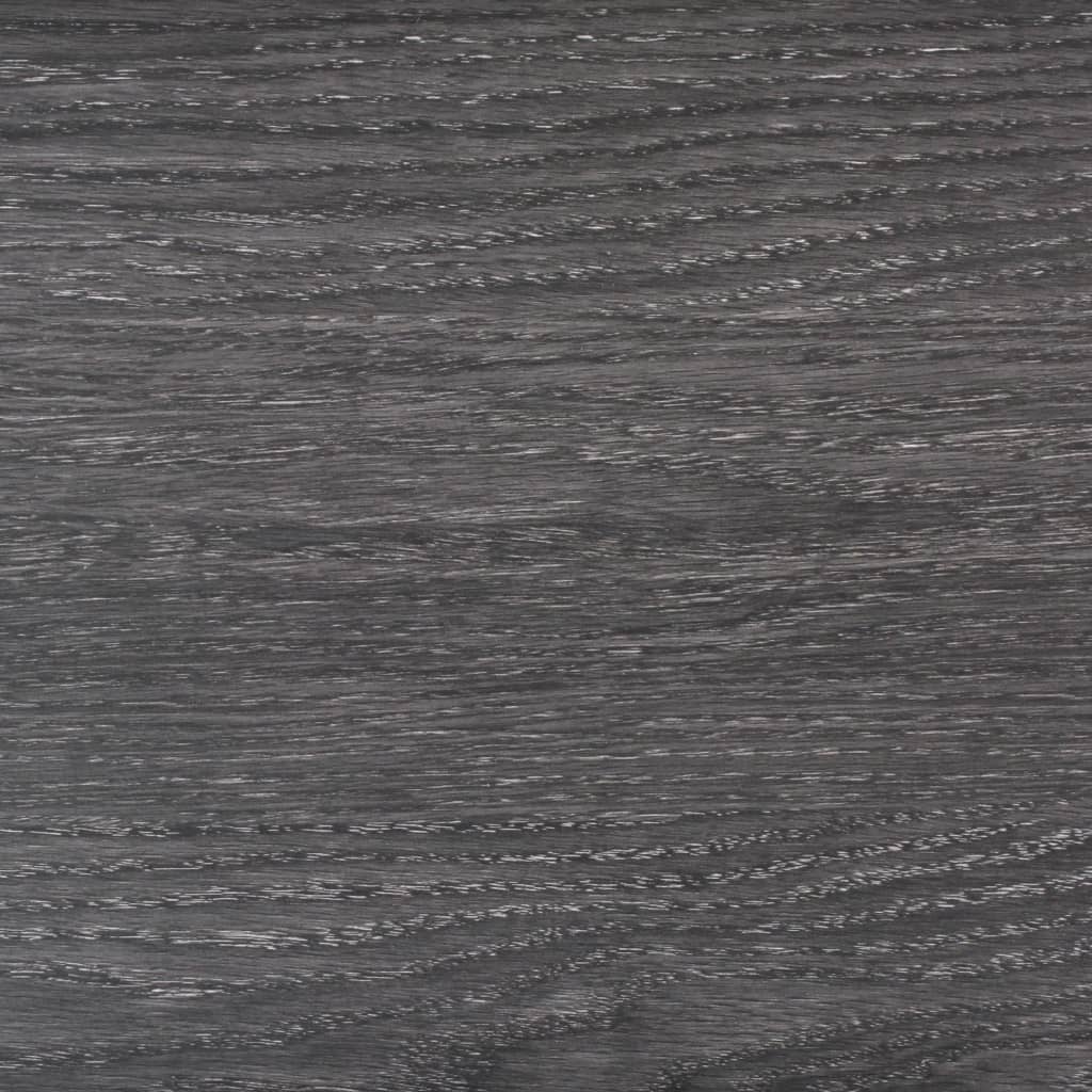 vidaXL grīdas dēļi, 4,46 m², 3 mm, melns PVC