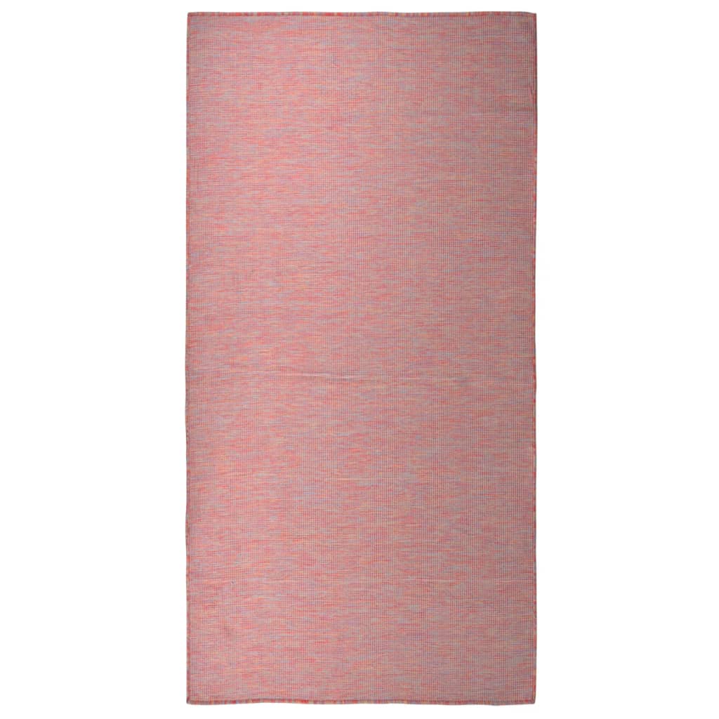 vidaXL āra paklājs, 100x200 cm, sarkans