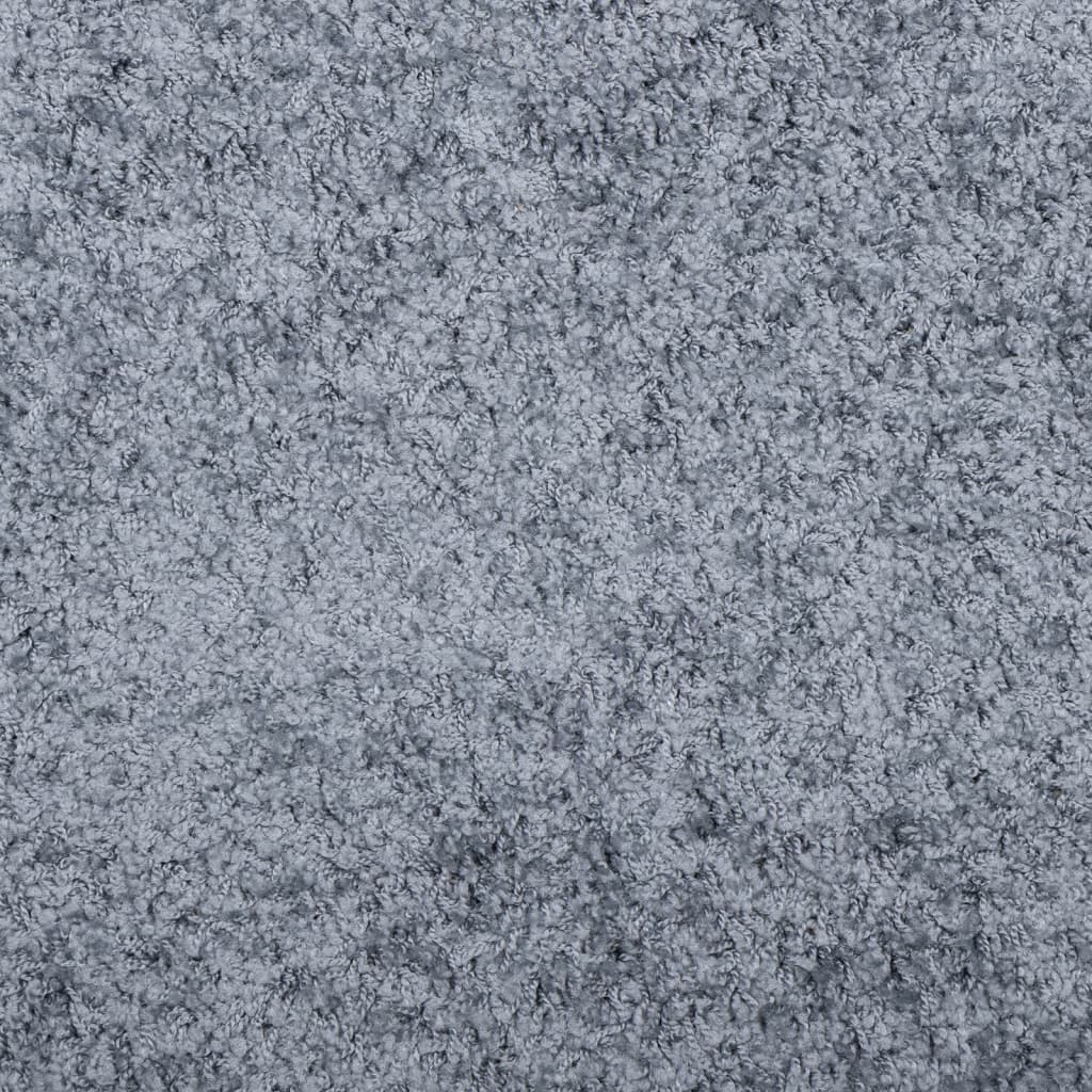 vidaXL paklājs PAMPLONA, 240x240 cm, Shaggy, moderns, zils