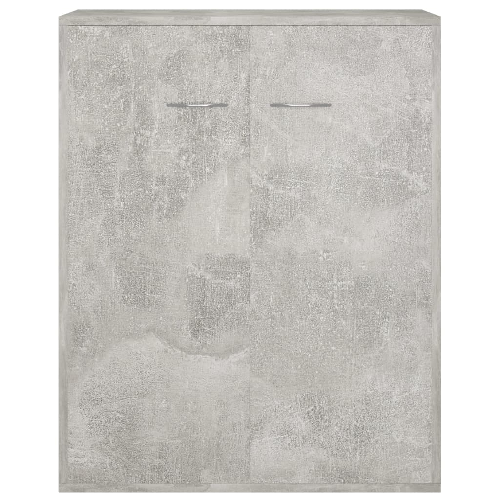 vidaXL kumode, betona pelēka, 60x30x75 cm, kokskaidu plātne