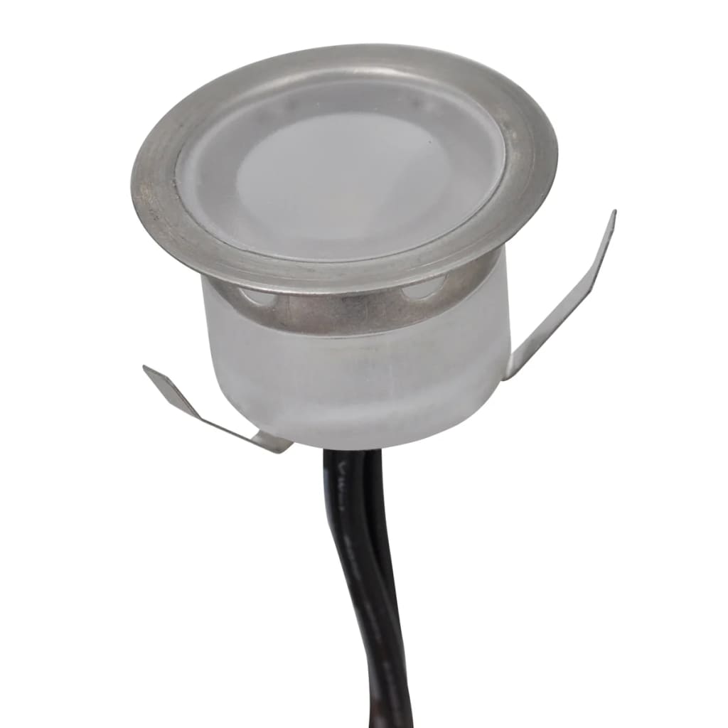 vidaXL LED zemes lampas, 6 gab., silti baltas