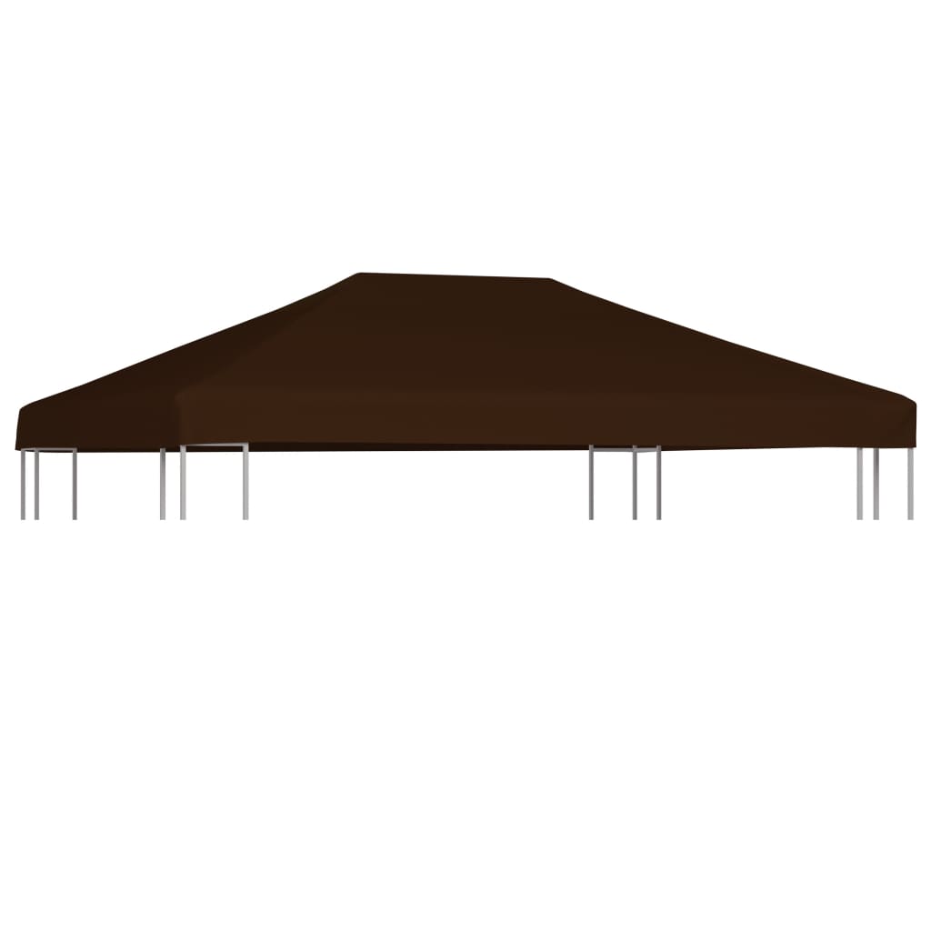 vidaXL nojumes jumta pārsegs, 310 g/m², 3x4 m, brūns