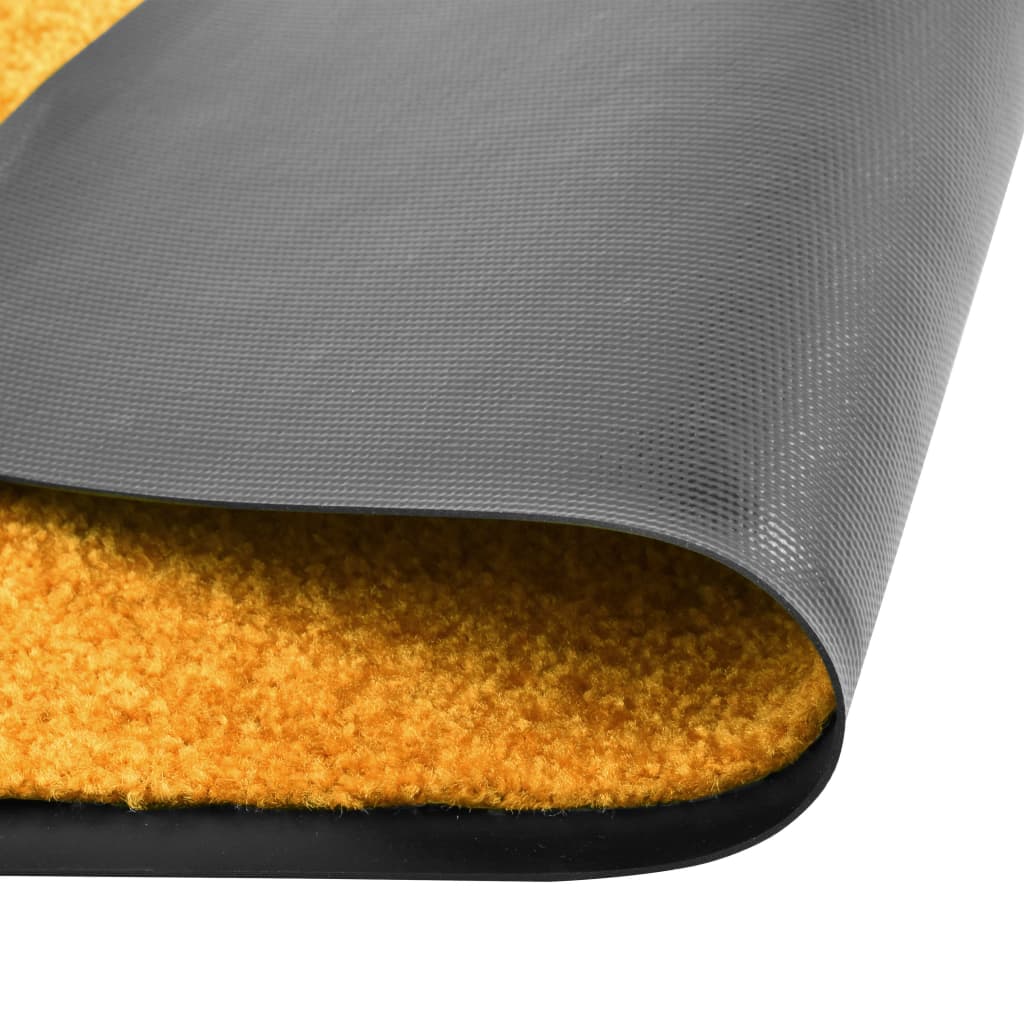 vidaXL durvju paklājs, mazgājams, oranžs, 120x180 cm