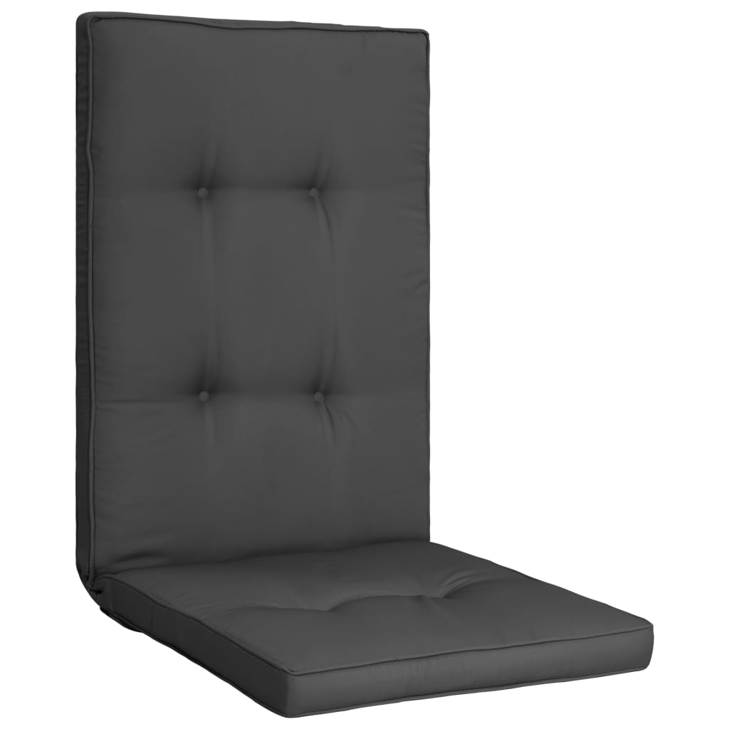 vidaXL dārza krēslu spilveni, 2 gab., antracītpelēki, 120x50x5 cm