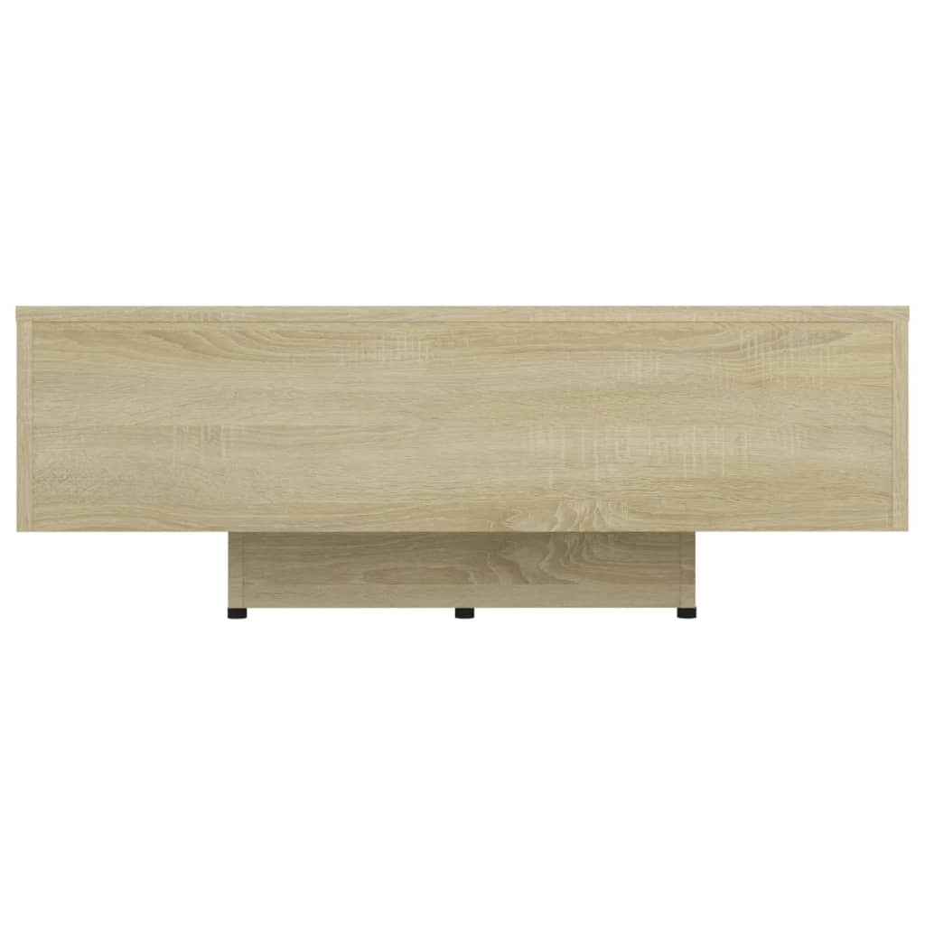vidaXL kafijas galdiņš, 85x55x31 cm, ozolkoka krāsa, skaidu plāksne