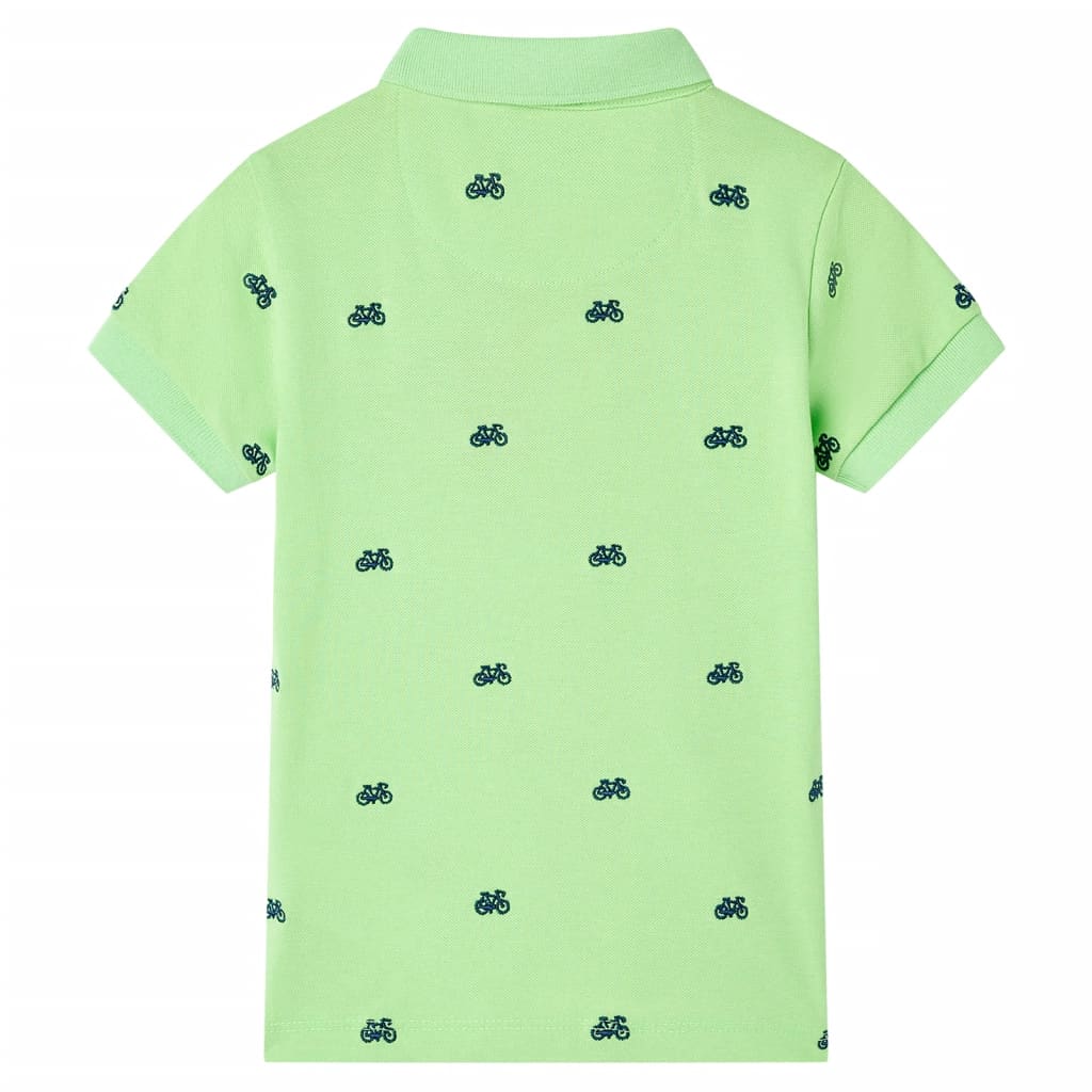 Bērnu polo krekls, neona zaļš, 92