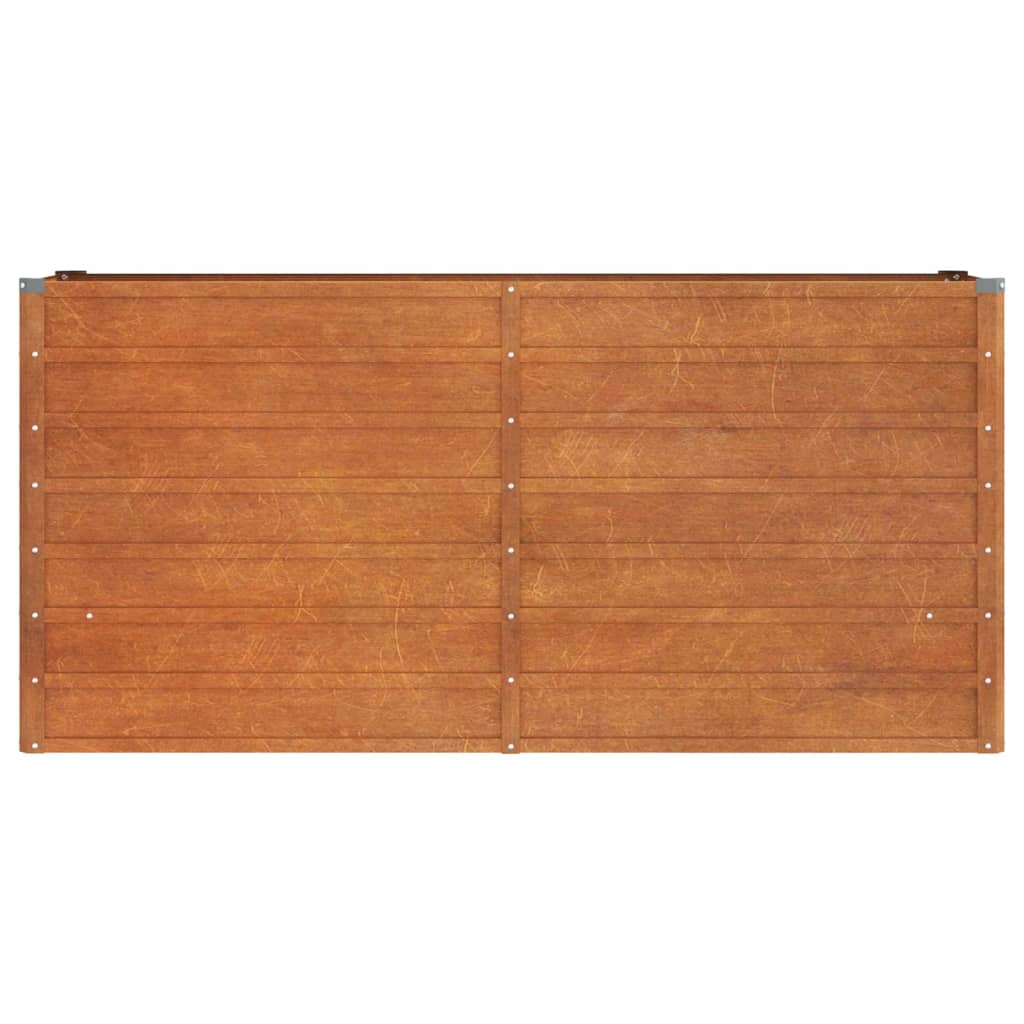 vidaXL augstā dārza puķu kaste, rūsas, 160x40x77 cm, kortena tērauds