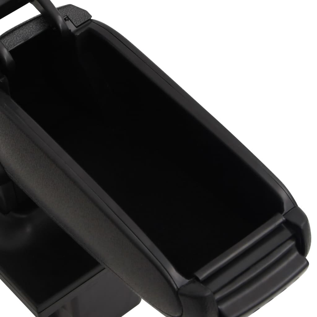 vidaXL automašīnas roku balsts, melns, 16x35x(30-49) cm, ABS