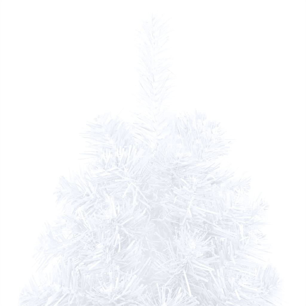 vidaXL izgaismota mākslīgā Ziemassvētku egle ar statīvu, 210 cm, PVC