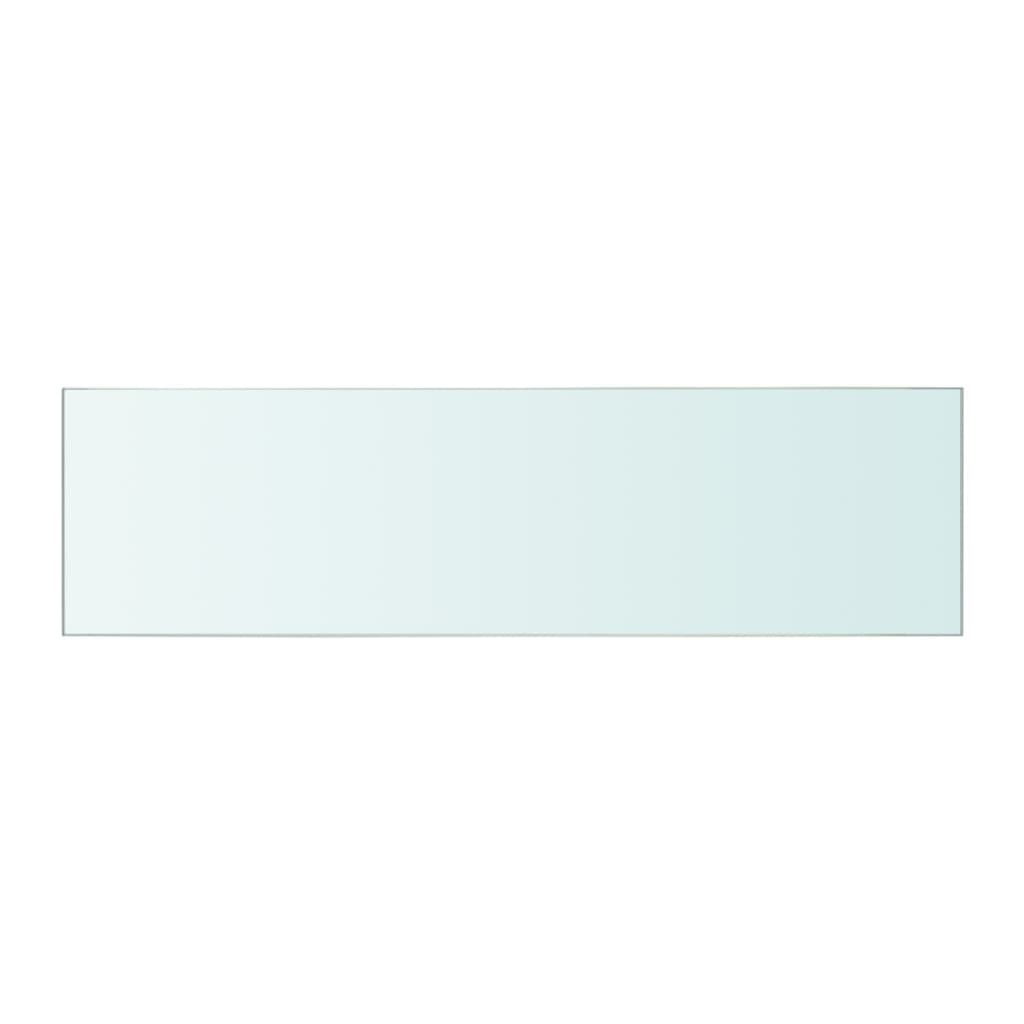vidaXL stikla plauktu paneļi, 2 gab., 50x12 cm, caurspīdīgi