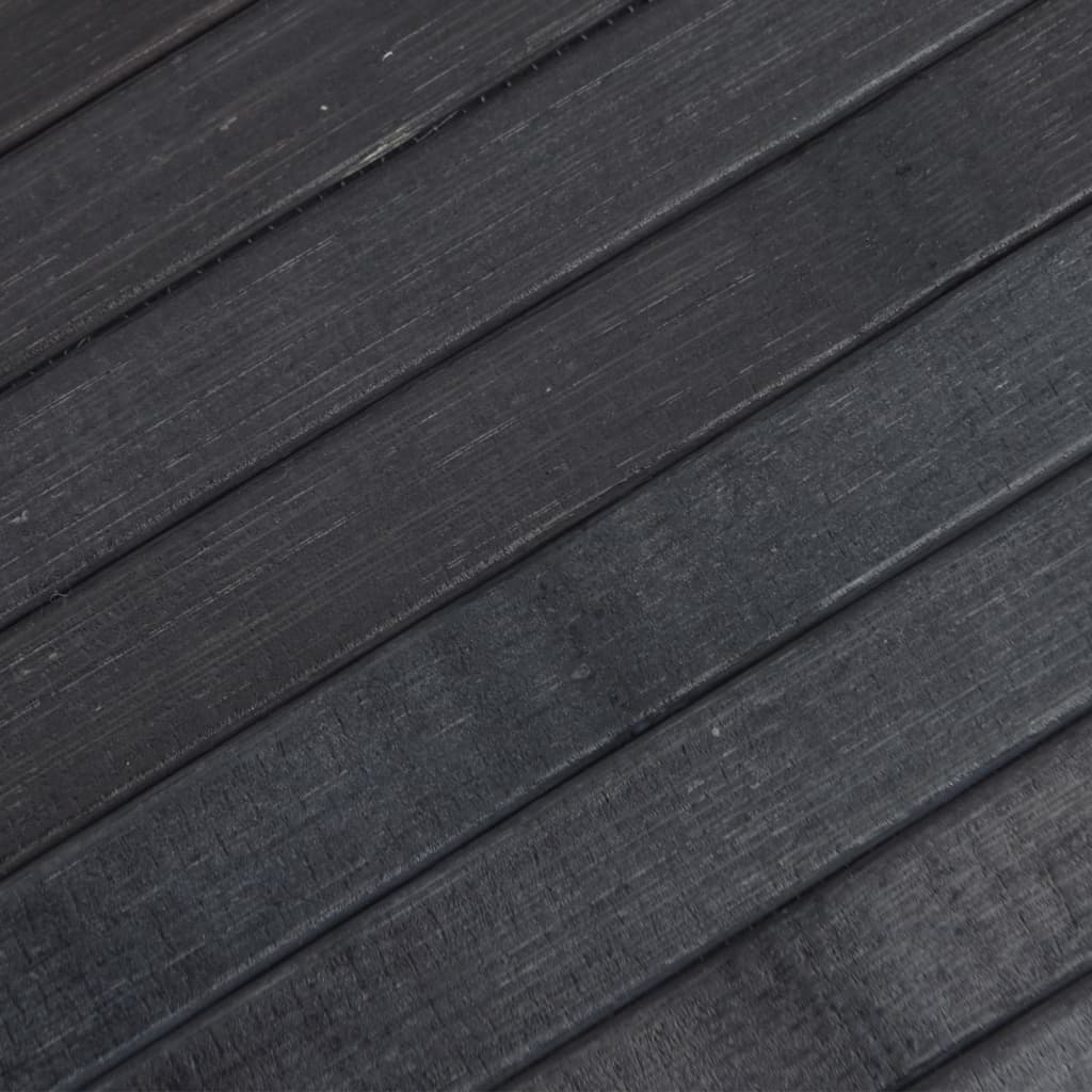 vidaXL paklājs, taisnstūra forma, pelēks, 100x400 cm, bambuss