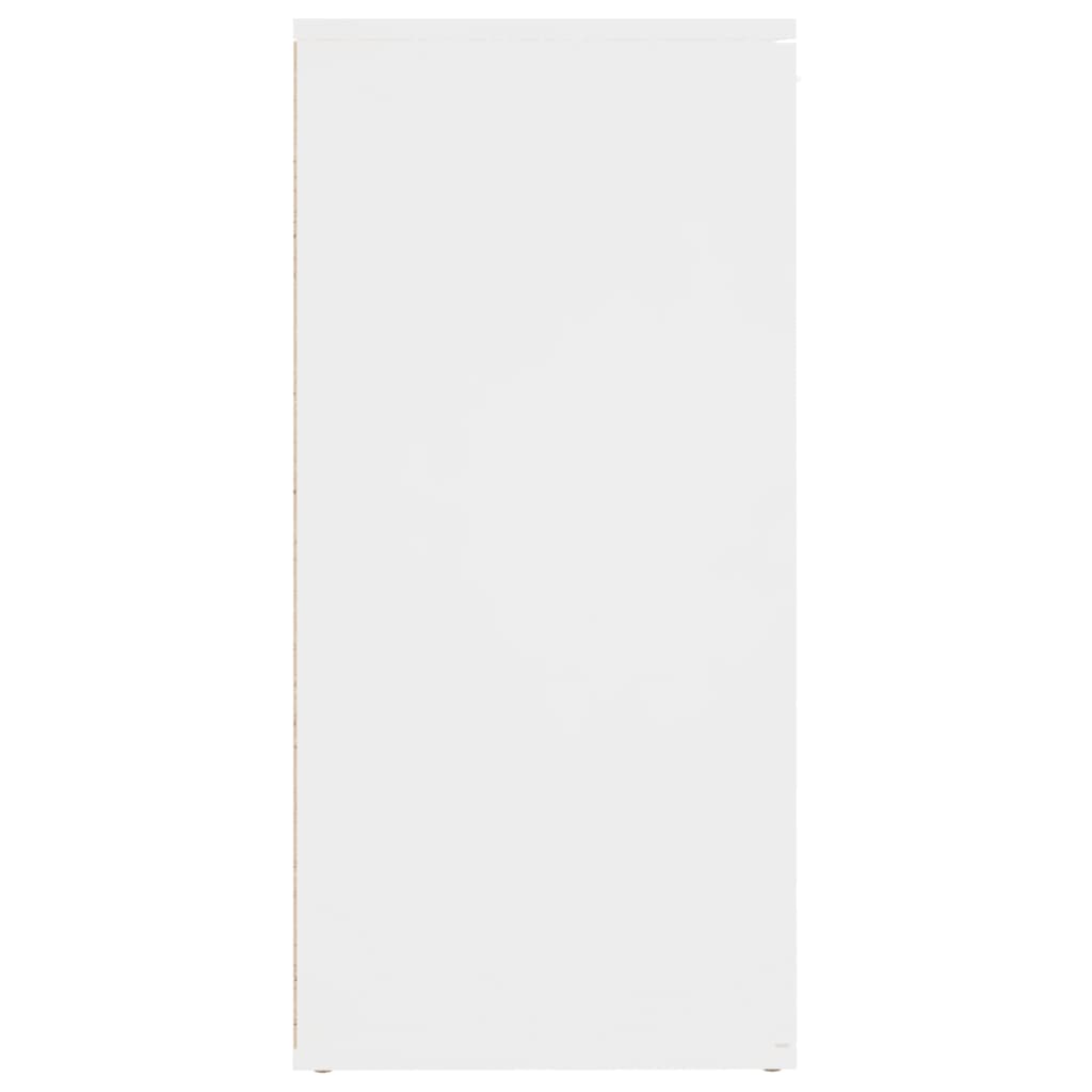 vidaXL kumode, balta, 160x36x75 cm, kokskaidu plātne