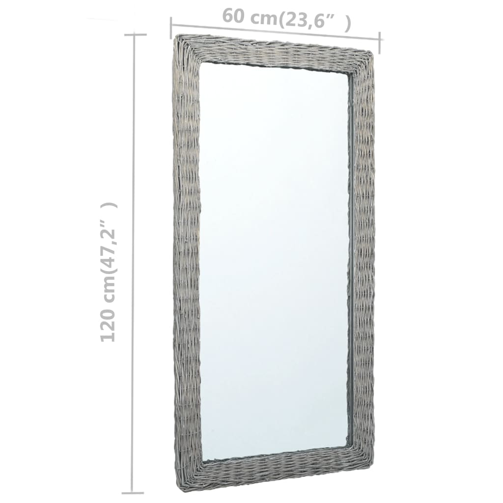 vidaXL spogulis, 120x60 cm, pīts