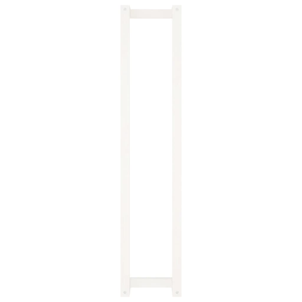vidaXL dvieļu pakaramais, balts, 23x18x110 cm, priedes masīvkoks