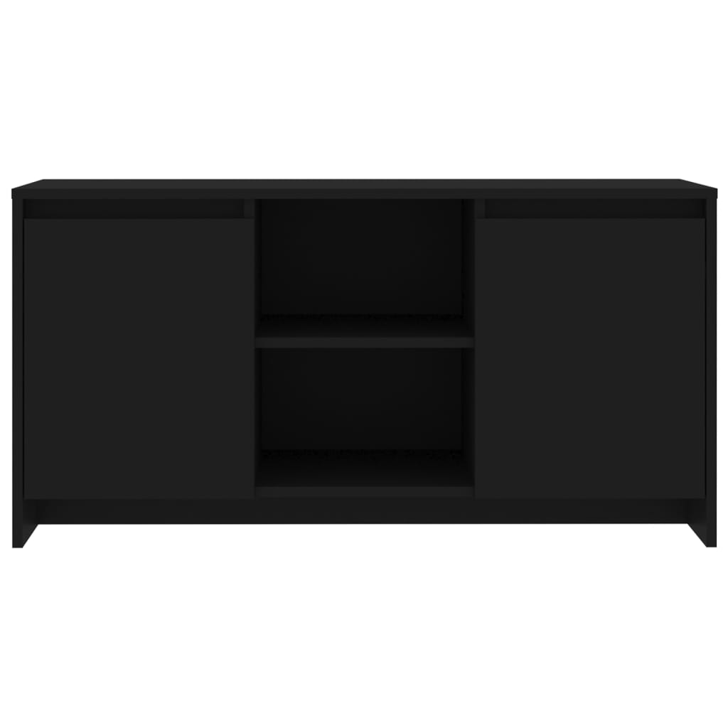 vidaXL TV skapītis, melns, 102x37,5x52,5 cm, skaidu plāksne