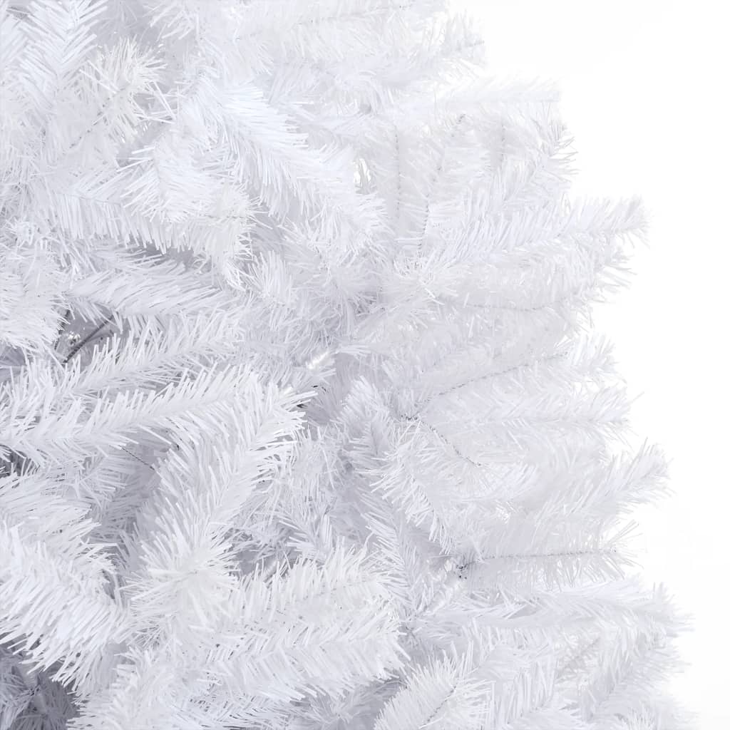 vidaXL izgaismota Ziemassvētku egle, balta, 500 cm