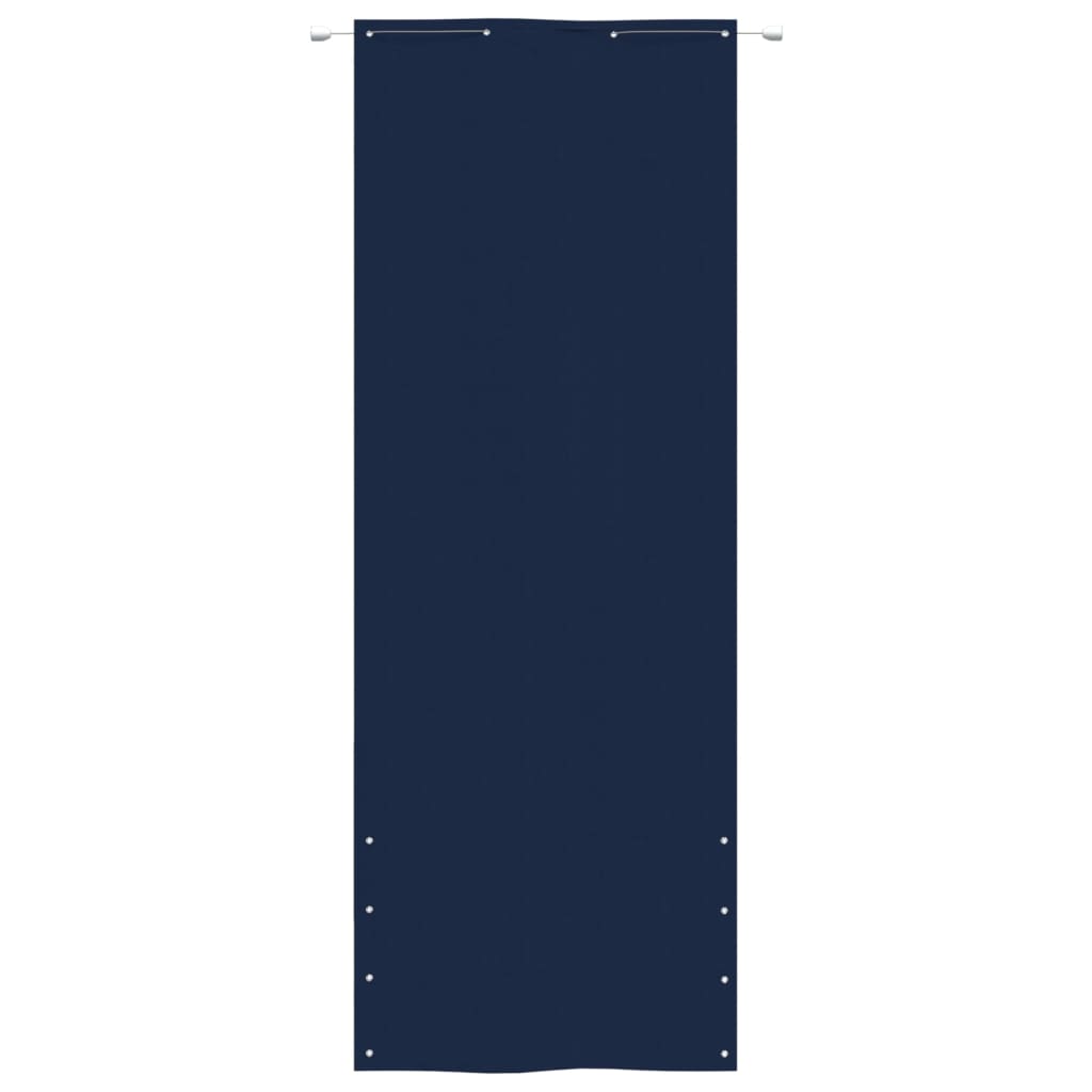 vidaXL balkona aizslietnis, 80x240 cm, zils oksforda audums