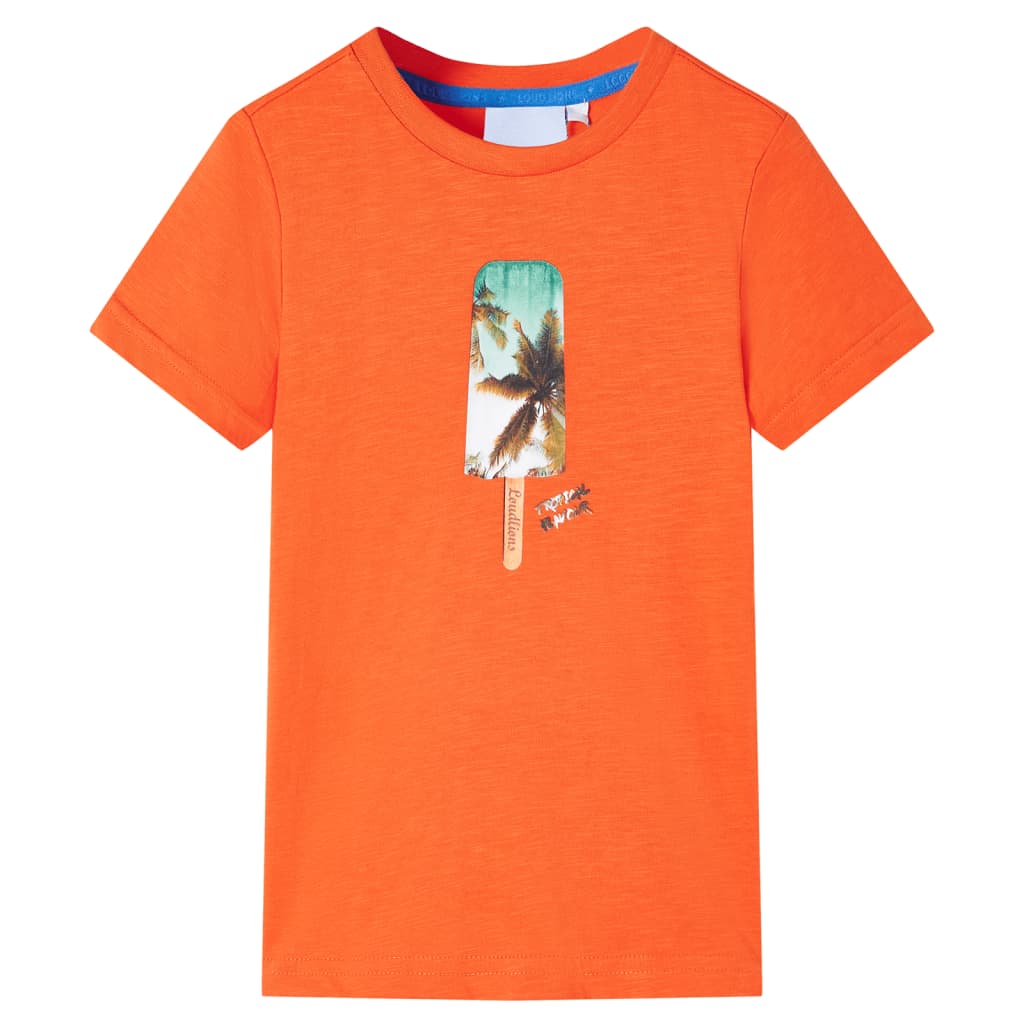 Bērnu T-krekls, tumši oranžs, 92