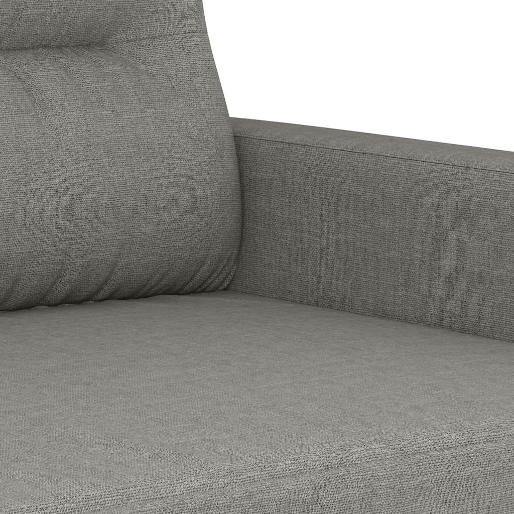 vidaXL trīsvietīgs dīvāns, tumši pelēks audums, 180 cm