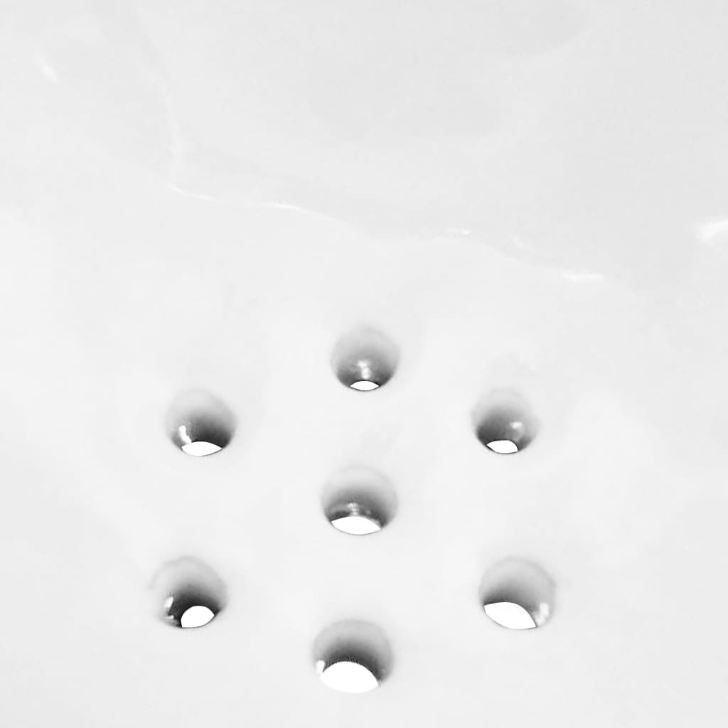 vidaXL sienas pisuārs ar skalošanas slēdzi, keramika, balts