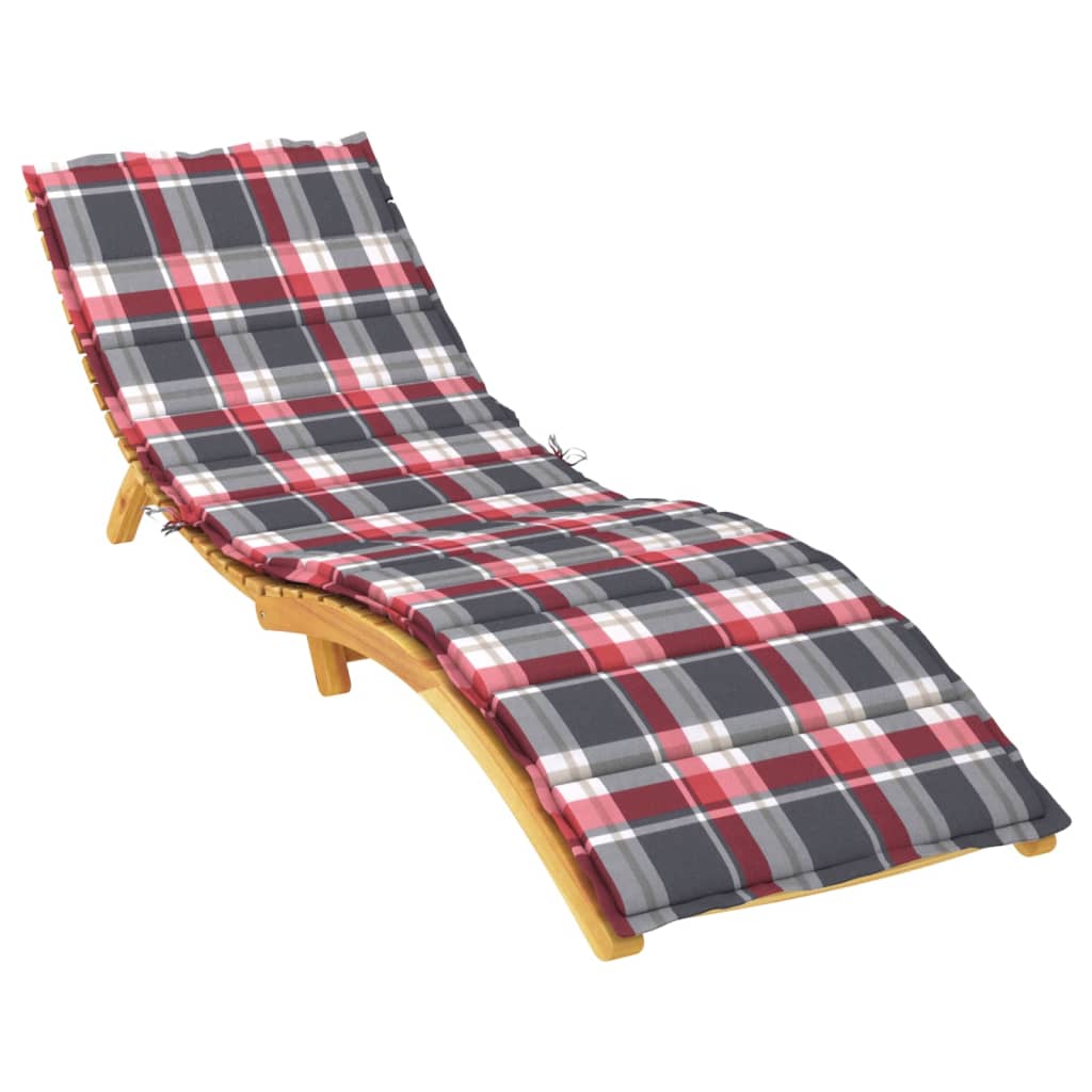 vidaXL sauļošanās krēsla matracis, 200x50x3 cm, audums, četrstūri