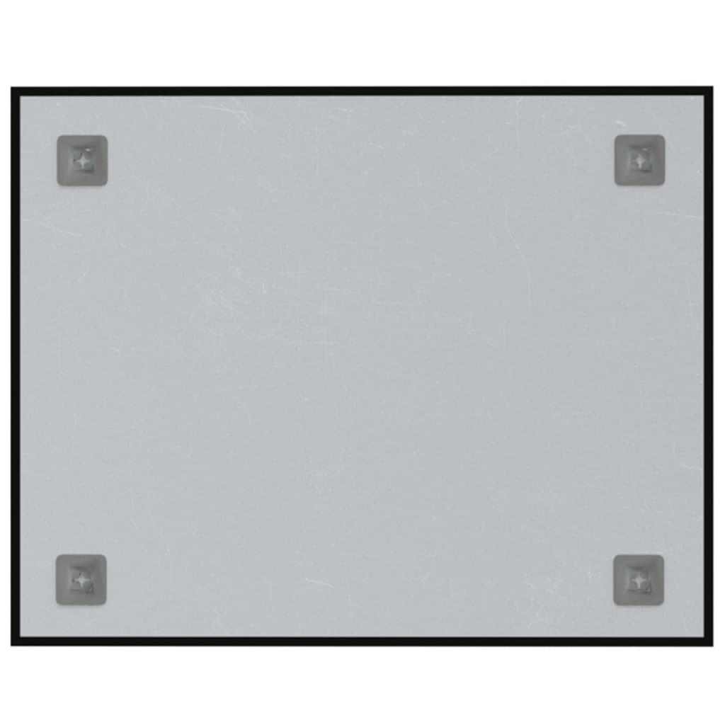 vidaXL magnētiskā tāfele, stiprināma pie sienas, melna, 50x40 cm