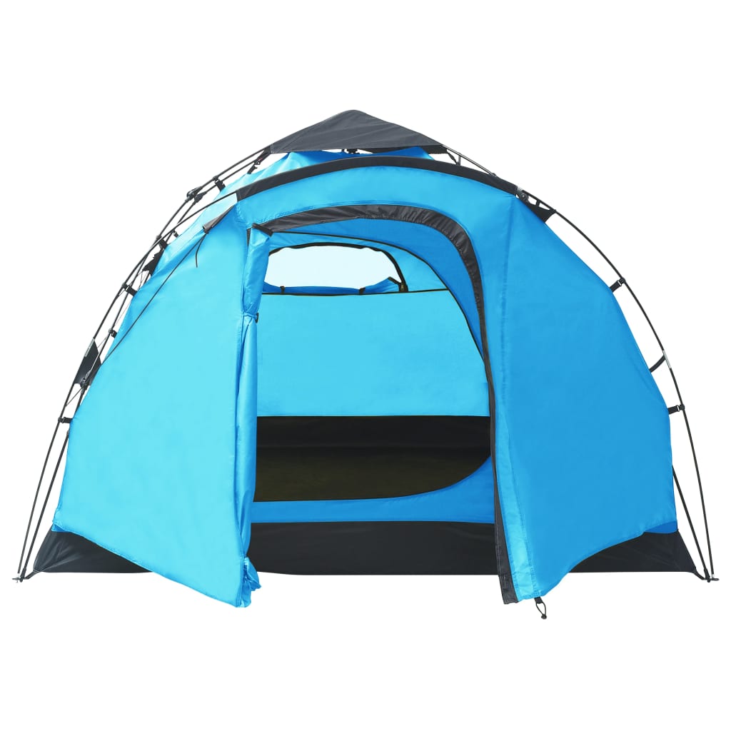 vidaXL ātri saliekama dizaina telts, trīsvietīga, zila