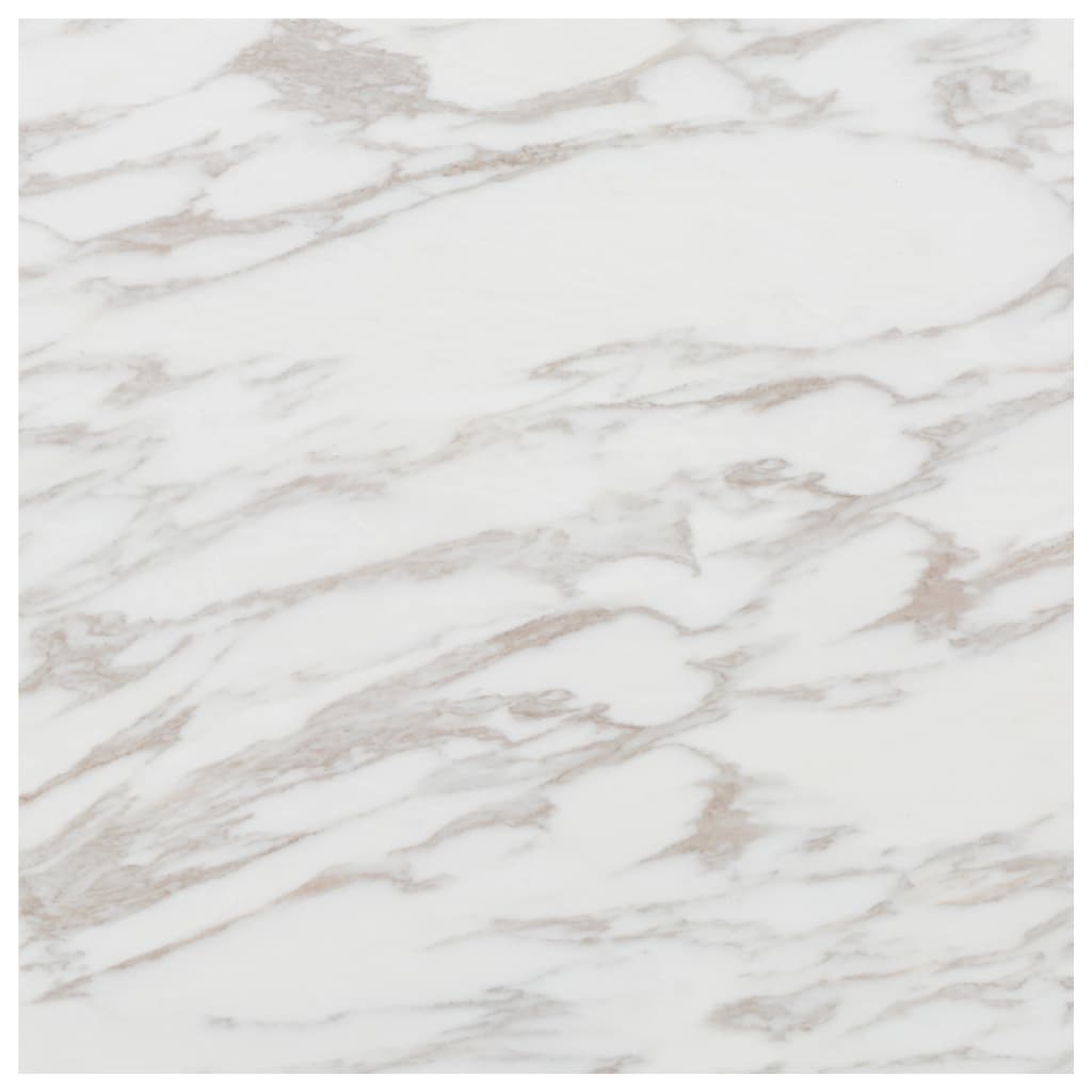 vidaXL grīdas flīzes, pašlīmējošas, 5,11 m², PVC, balta marmora krāsa