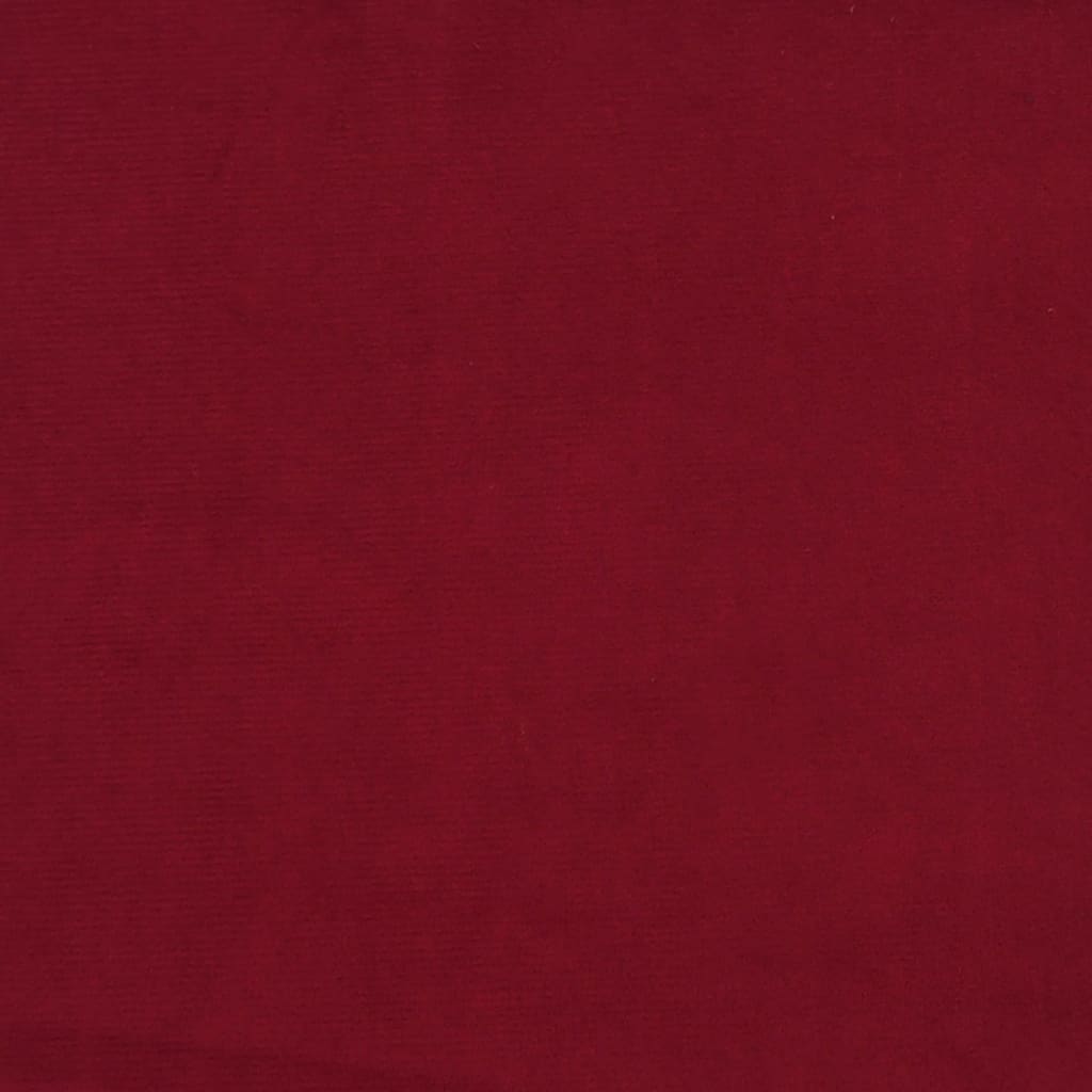 vidaXL kājsoliņš, 78x56x32 cm, vīnsarkans samts