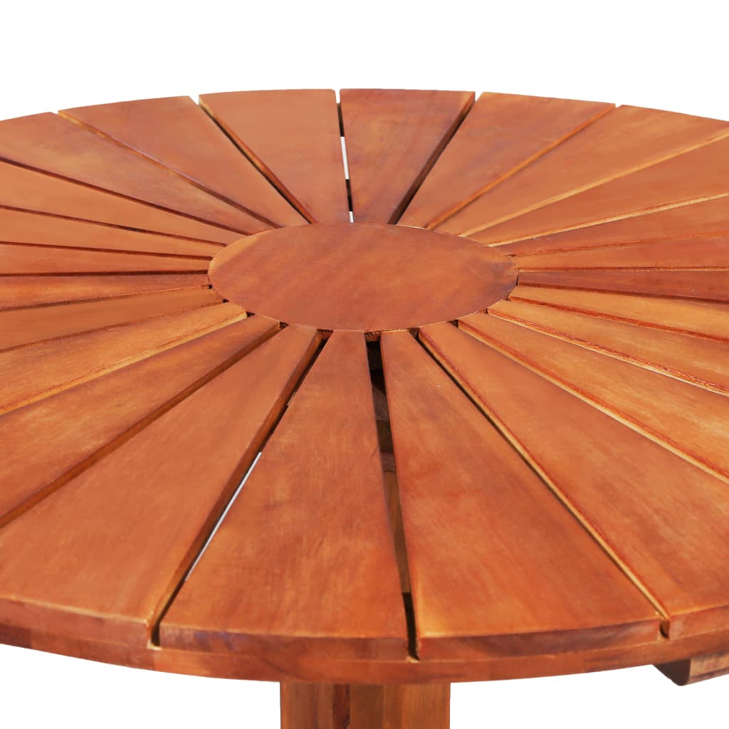 vidaXL bistro galds, 70x70 cm, akācijas masīvkoks