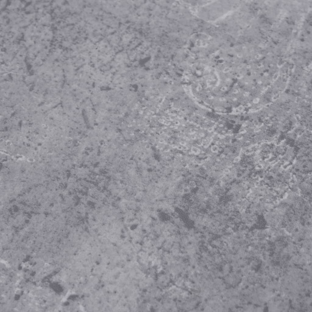 vidaXL grīdas dēļi, pašlīmējoši, 5,02 m², 2 mm, cementa pelēks PVC