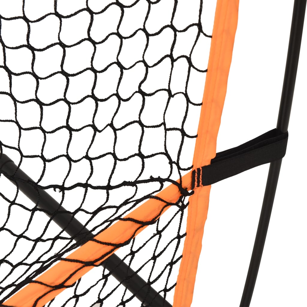 vidaXL golfa treniņu tīkls, melns, oranžs, 215x107x216 cm, poliesters