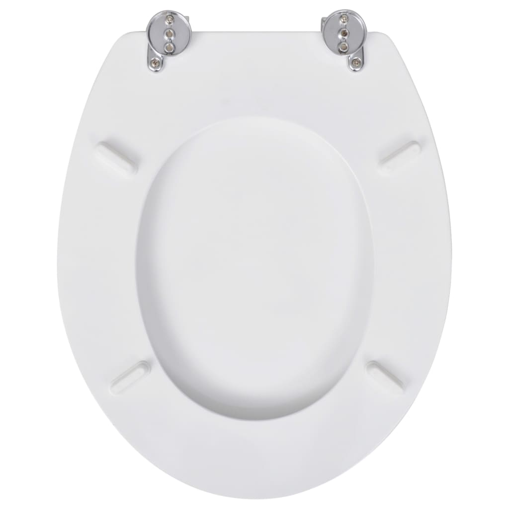 vidaXL tualetes poda sēdekļi ar vākiem, 2 gab., MDF, balti